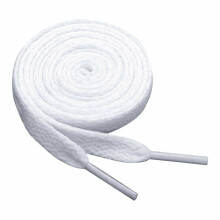 (White) Flat SHOELACES 140cm*10mm Boot Trainer Shoe Laces Long for Adults Black, White