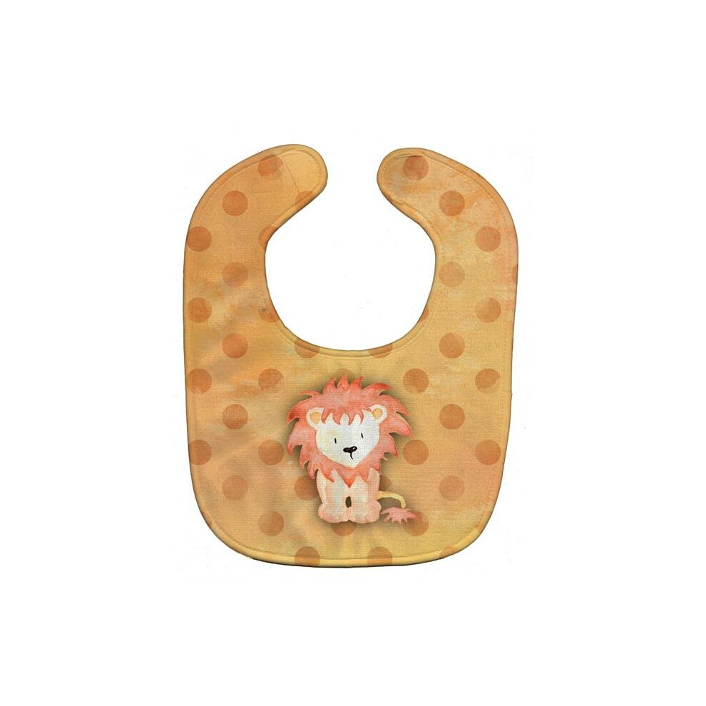 Polkadot Lion Watercolor Baby Bib Stationx