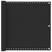 vidaXL Balcony Screen Anthracite 90x500 cm HDPE Outdoor Privacy Patio Sunshade