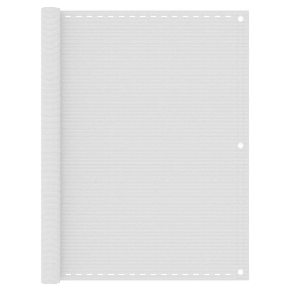 Vidaxl Balcony Screen White Hdpe Outdoor Patio Privacy Protective Fence Screen