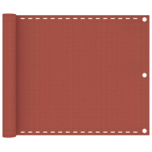vidaXL Balkon-Sichtschutz Terracotta-Rot 75x300 cm HDPE