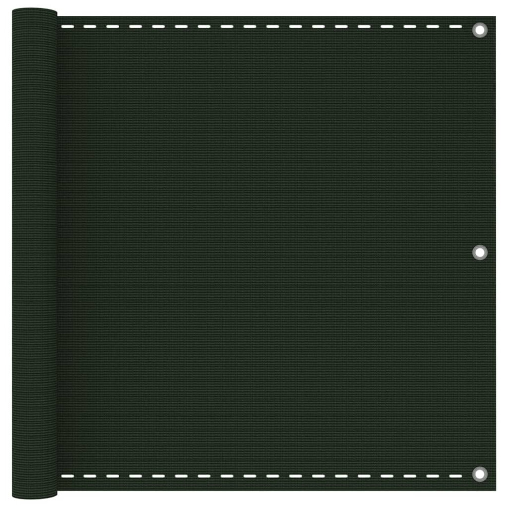 Vidaxl Balcony Screen Dark Green 90X300 Cm Hdpe Outdoor Garden Sun Shelter