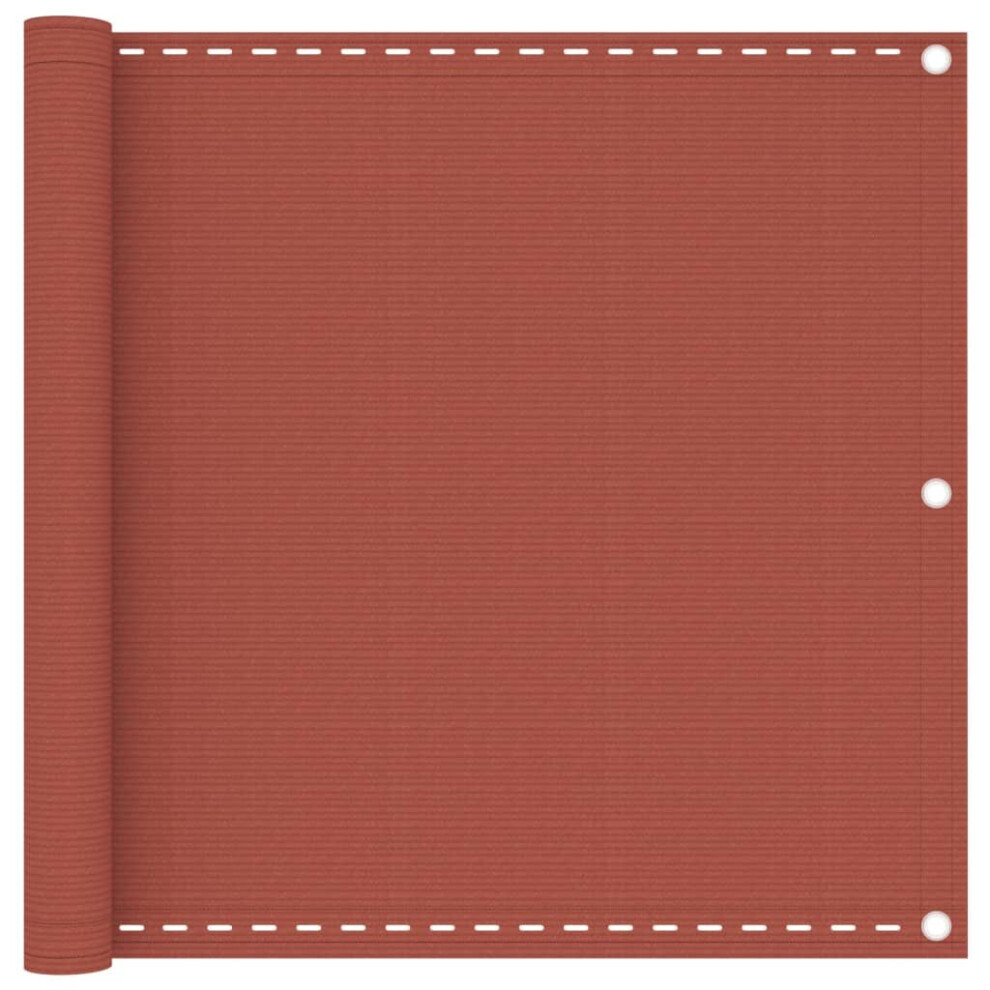 Vidaxl Balcony Screen Terracotta 90X300 Cm Hdpe Fence Outdoor Privacy Screen