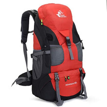 Zaino da trekking ultraleggero impermeabile da 50 litri, senza telaio, borsa da viaggio per sport all'aria aperta per arrampicata e campi