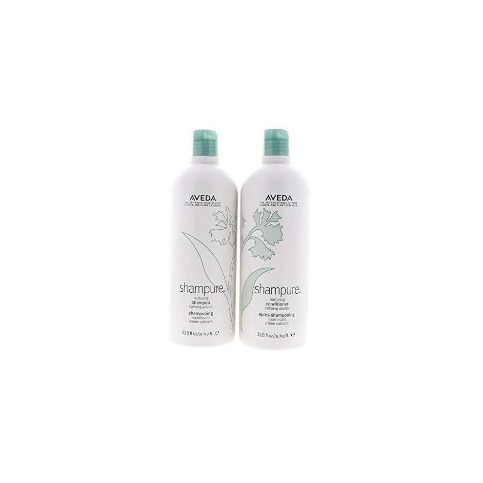 Aveda Shampure Shampoo & Conditioner Liter Duo (33.8 oz each)