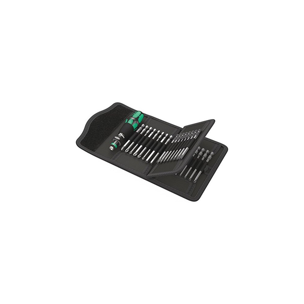 Wera - 5059297001 Kraftform Kompakt 62 Bitholding Screwdriver And Pouch Set, 33-Pieces