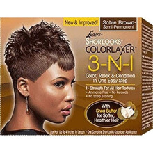 Relajante de color Lusters Shortlooks 3 en 1 marr   n, 1 unidad
