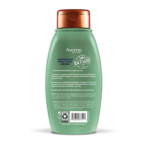 Aveeno Aveeno Conditioner για Καταπραϋντική Κόμμωση με Φρέσκα Χόρτα, μέντα, 12 Fl Oz 1