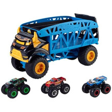 Hot Wheels Monster Trucks Transporter mit 3 Autos