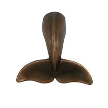 Tocador de Puerta en Forma de Cola de Ballena Jorobada (Bronce Aceitado Premium)