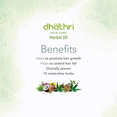 Dhathri Aceite de Hierbas para el Cuidado del Cabello - 100 ml (Pack de 2) 2