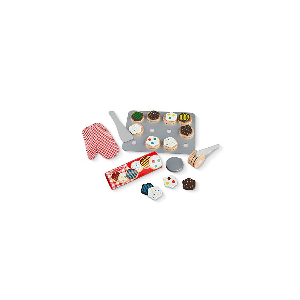 Melissa & Doug Slice And Bake Wooden Cookie Play Food Set