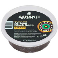 Ashanti Naturals 100% SABÃO NEGRO CREMOSO AFRICANO, 226 G.