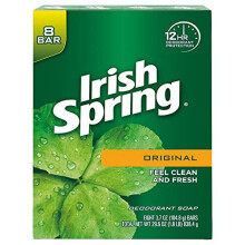 Irish Spring Original Deodrant Soap - Unisex 3.75 oz Bars, 8-Count Pack, Fresh Scent