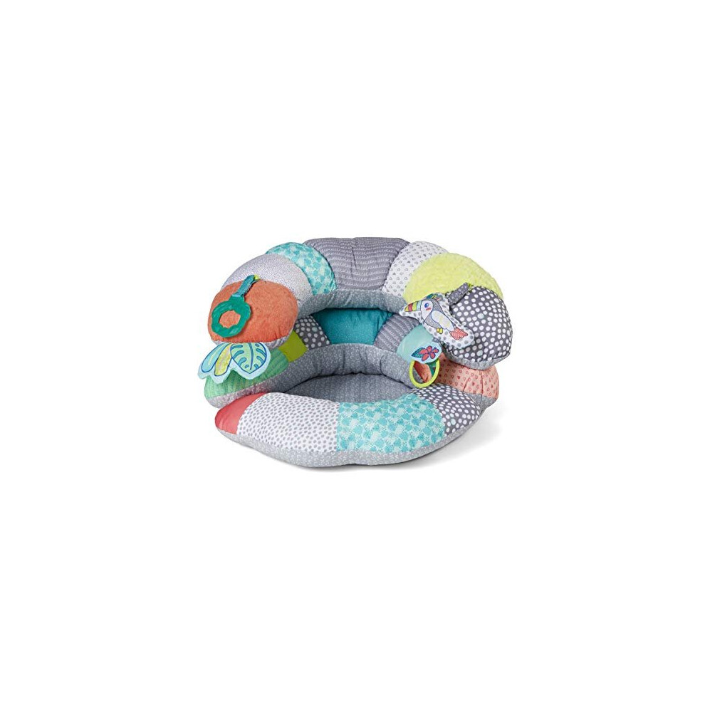 Infantino 2-in-1 Tummy Time & Seated Support - Pillow Support for Newborns and Older Babies, with Detachable S