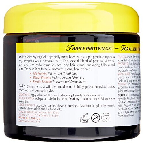 Fantasia Thick n Shine Styling Gel, 16 Oz 2