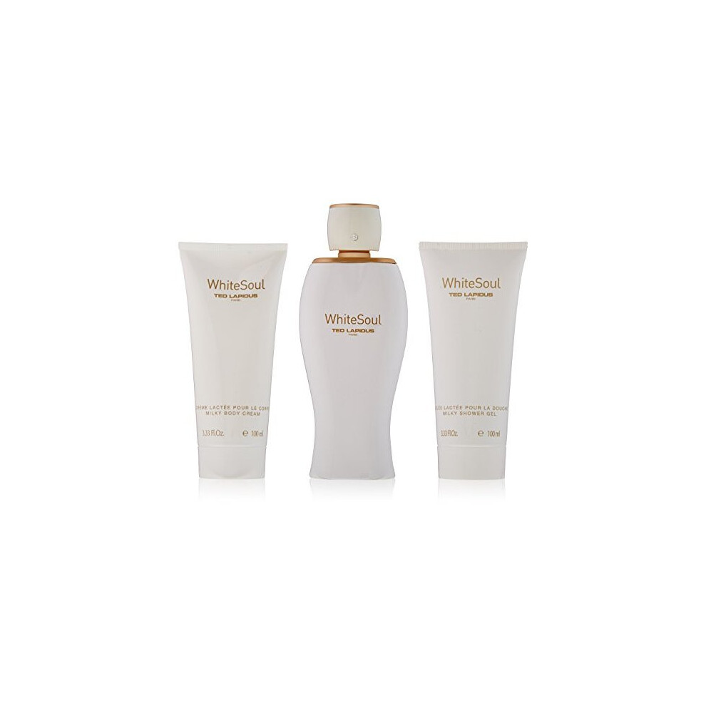 Ted Lapidus 3 Piece Gift Set for Women, White Soul