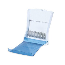 Waterpik praktick hygienick pevn puzdro na n hradn hroty, hroty nie s s castou balenia, modr