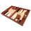 13-tums Premium Backgammon Set - Resestorlek - Ökenbrun Spelbräda 4