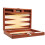 13-tums Premium Backgammon Set - Resestorlek - Ökenbrun Spelbräda 1