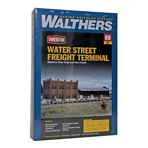 Walthers Cornerstone Ho Scale Model Water Street Freight Term Structure Kit 2