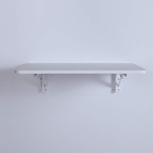 9 Plus Wall Mounted Floating Folding Table, Drop Leaf Dining Table Small Wooden Desk for Office Home Kitchen(2 1