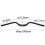 UPANBIKE Urban Road Bike Bicycle Retro Handlebar 31.8mm Moustache Shape Wide 640mm 4