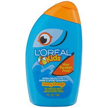 L'Oreal Paris Kids Extra Zacht 2-in-1 Shampoo, Zonnige Sinaasappel, Citrus, 9 Fl Oz