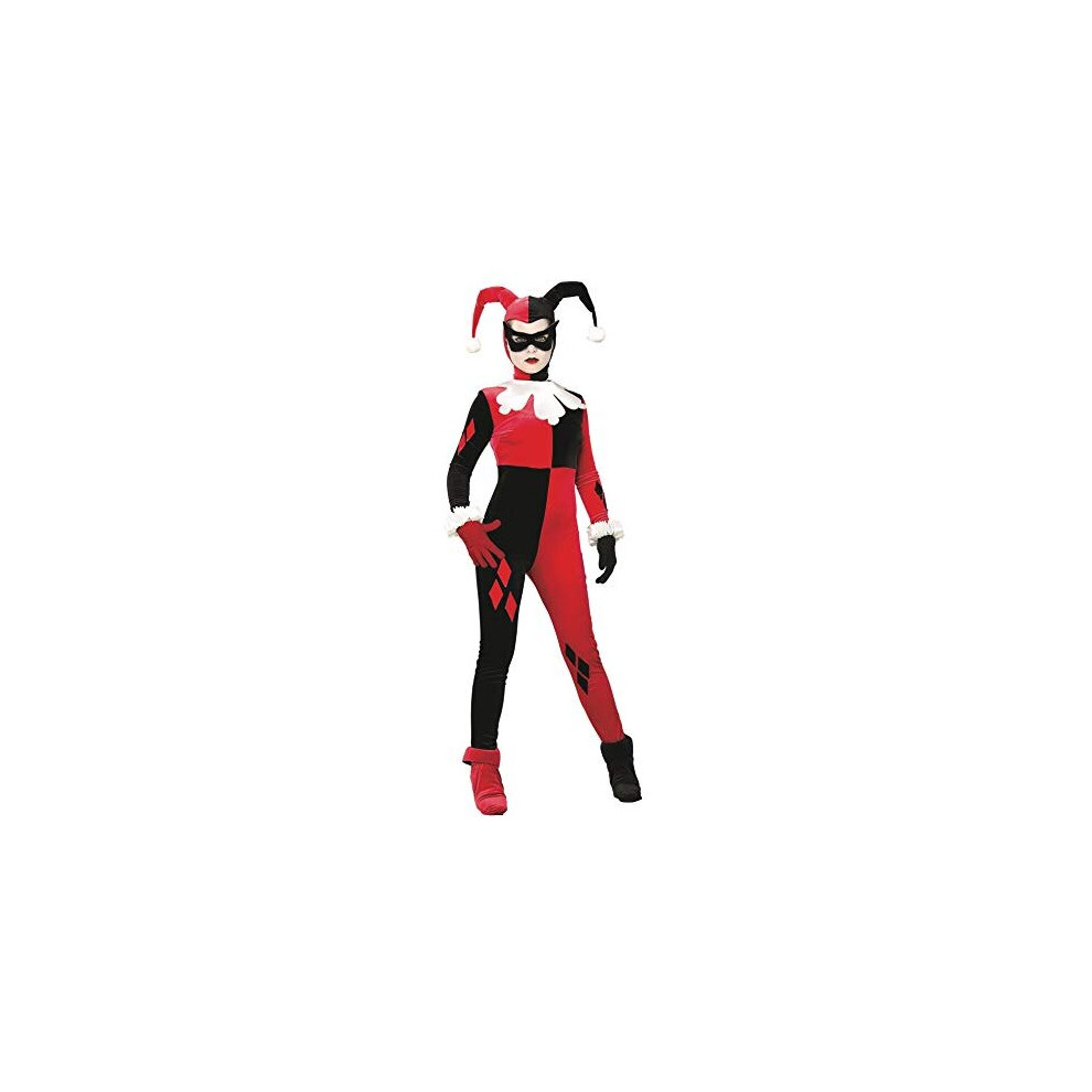 Rubies womens Dc Comics Harley Quinn Costume, Red/Black, Small US