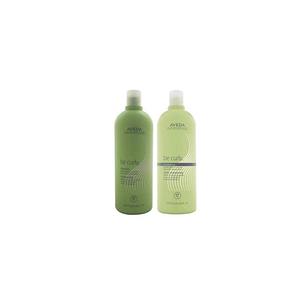 Aveda AVEDA Be Curly Shampoo & Conditioner Liter Duo Set, 33.8 Ounce ()