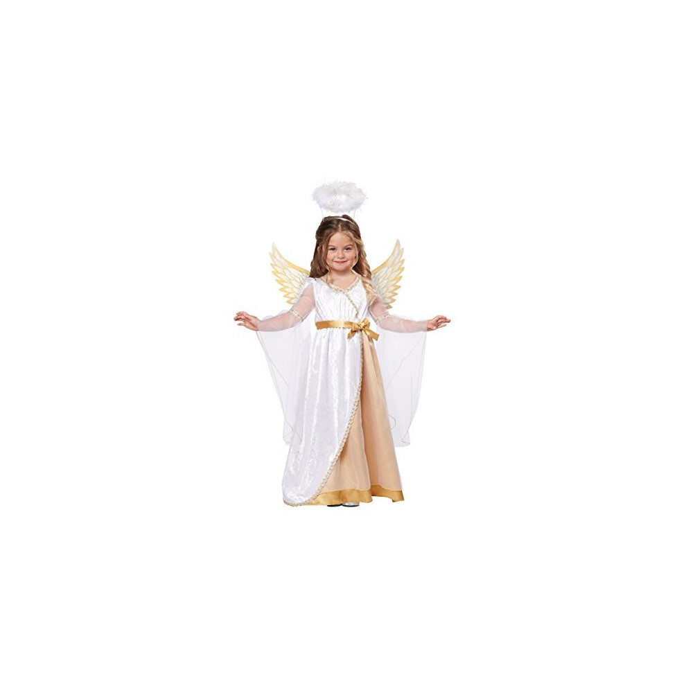 Photos - Fancy Dress California Costumes Girls Sweet Little Angel Toddler Costume White/Gold, TD  (4-6)