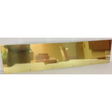 Don-Jo 90 Metallkickplåt, Messingfinish, 32" Bredd x 8" Höjd, 3/64" Tjock