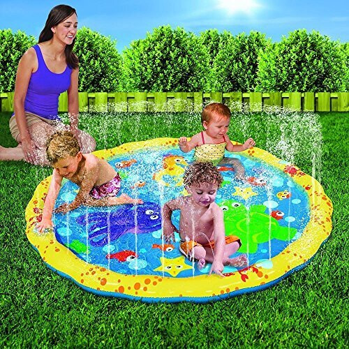 BANZAI 54In-Diameter Sprinkle & Splash Speelmat 1