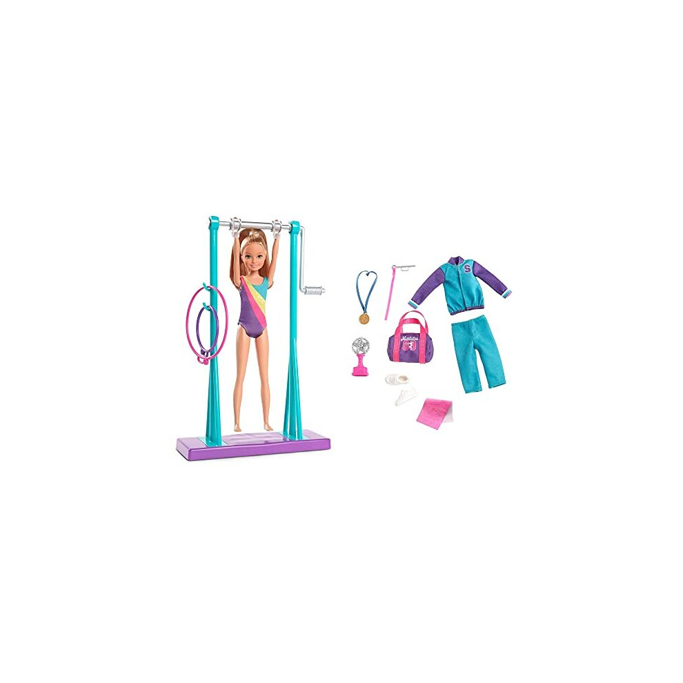 Barbie Team Stacie Doll Gymnastics Playset with Accessories