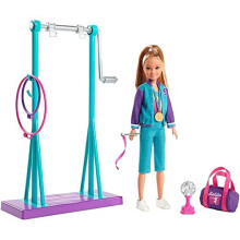 Playset de gin  stica de gin  stica de boneca de boneca Barbie com acess  rios