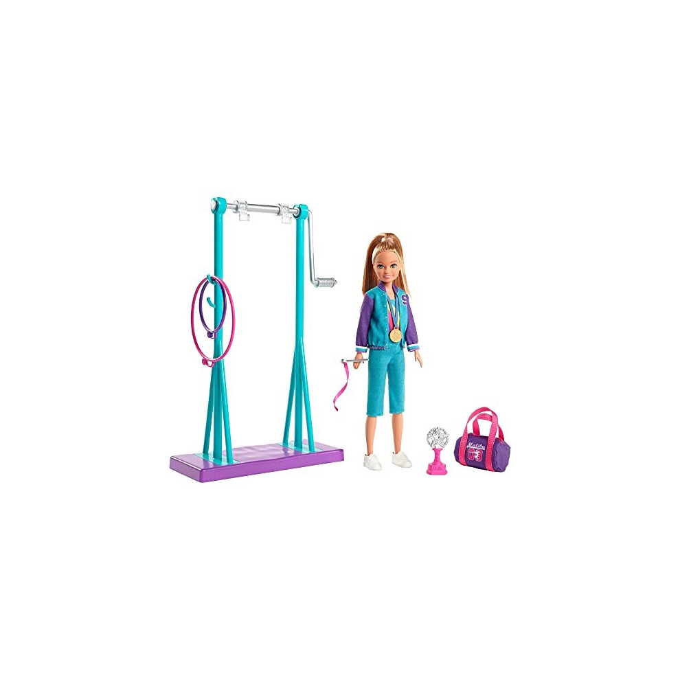 Barbie Team Stacie Doll Gymnastics Playset With Accessories