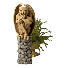 Design Toscano NG33967 Trystan, Gargoyle Vaktpost i Natten Skulptur, tvåtonad sten