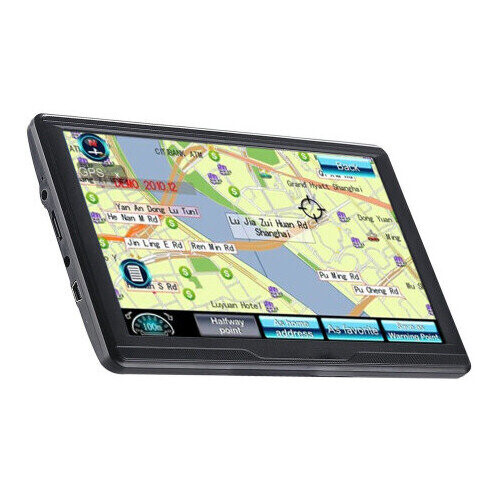 7" GPS Sat Nav Lifetime UK EU Map Navigation System