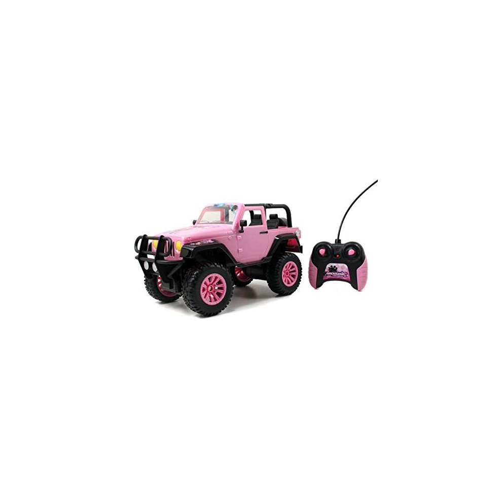 Jada Toys GIRLMAZING Big Foot Jeep R/C Vehicle (1:16 Scale), Pink