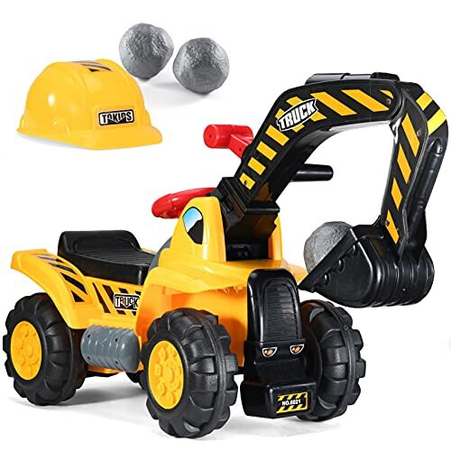 Rolly Toys Children's Toy Sit On Digger Rolly JCB 8250 Ride