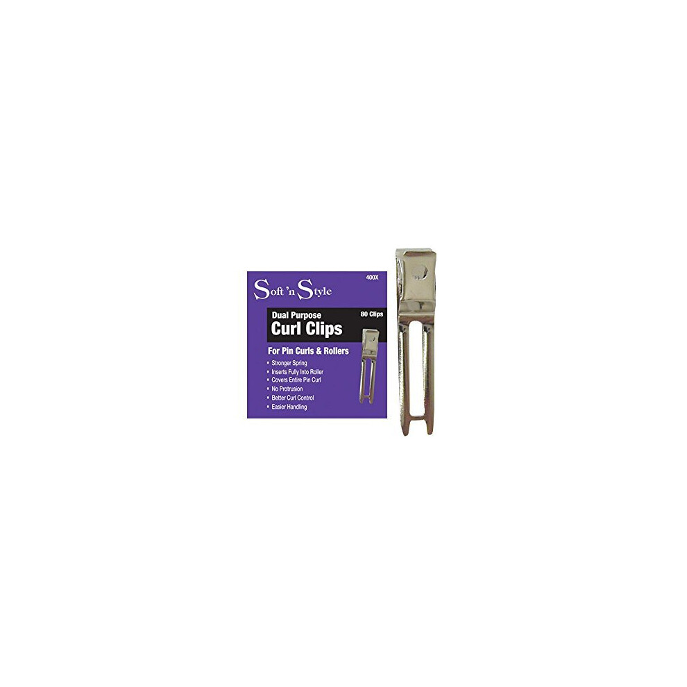 Burmax Soft N Style Dual Purpose Curl Clips,One Size