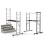 Heavy Duty Aluminum Telescopic Ladder Extendable Scaffold Platform 1