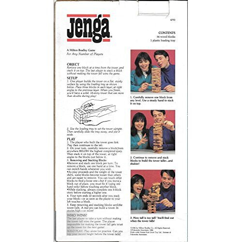 Hasbro Milton Bradley Jenga (1986 Edition) 2