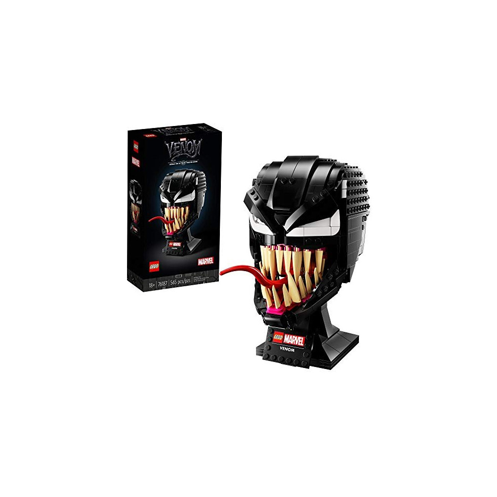 LEGO Marvel Spider-Man Venom 76187 Collectible Building Kit for-Adults Venom-Mask, Great for Spider-Man Fans,