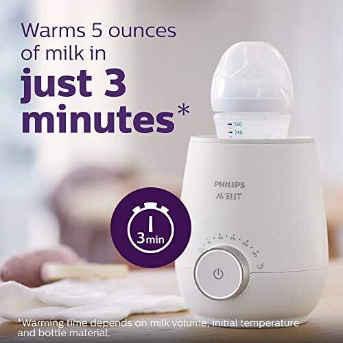Philips AVENT Philips Avent Fast Baby Bottle Warmer with Smart Temperature Control and Automatic Shut-Off, SCF358/00 1