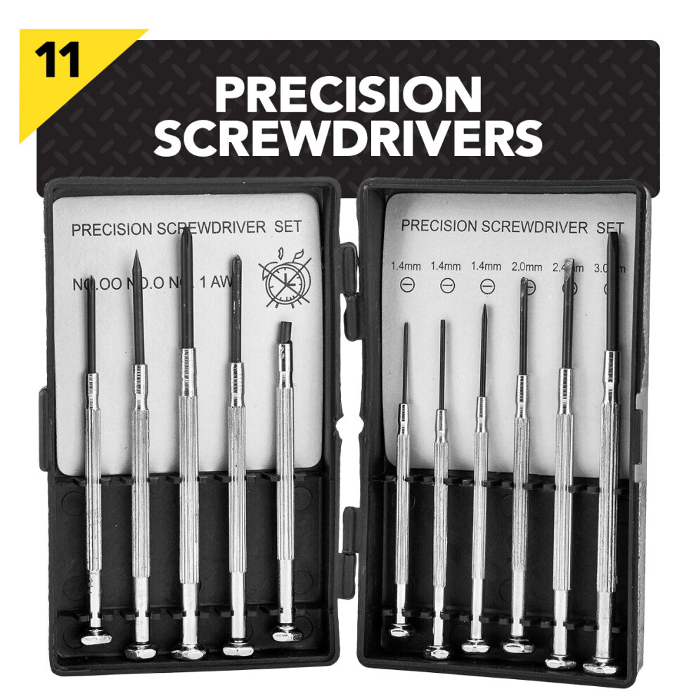 11 Pcs Mini Precision Screwdriver Set Tool Jewellers Glasses Repair-image-OPC-P79RWMP-NEW