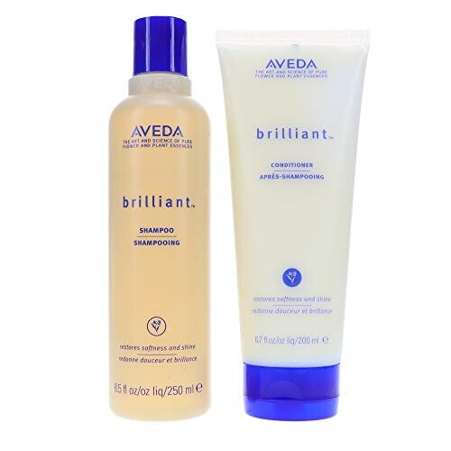Aveda Aveda Brilliant Shampoo 8.5 oz & Conditioner 6.7 oz Duo Set