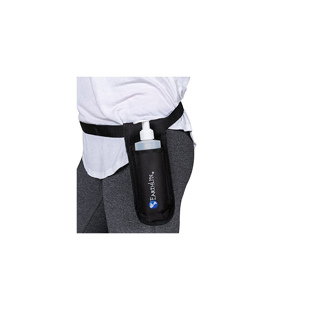 Earthlite Massage Bottle Holster Single Kit - Incl. 1 Bottle & Heavy Duty, Adjustable Single Holster For Massa