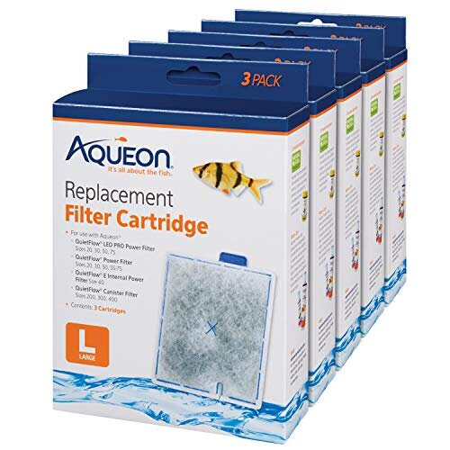 Aqueon Replacement Filter Cartridges Large - 15 pack