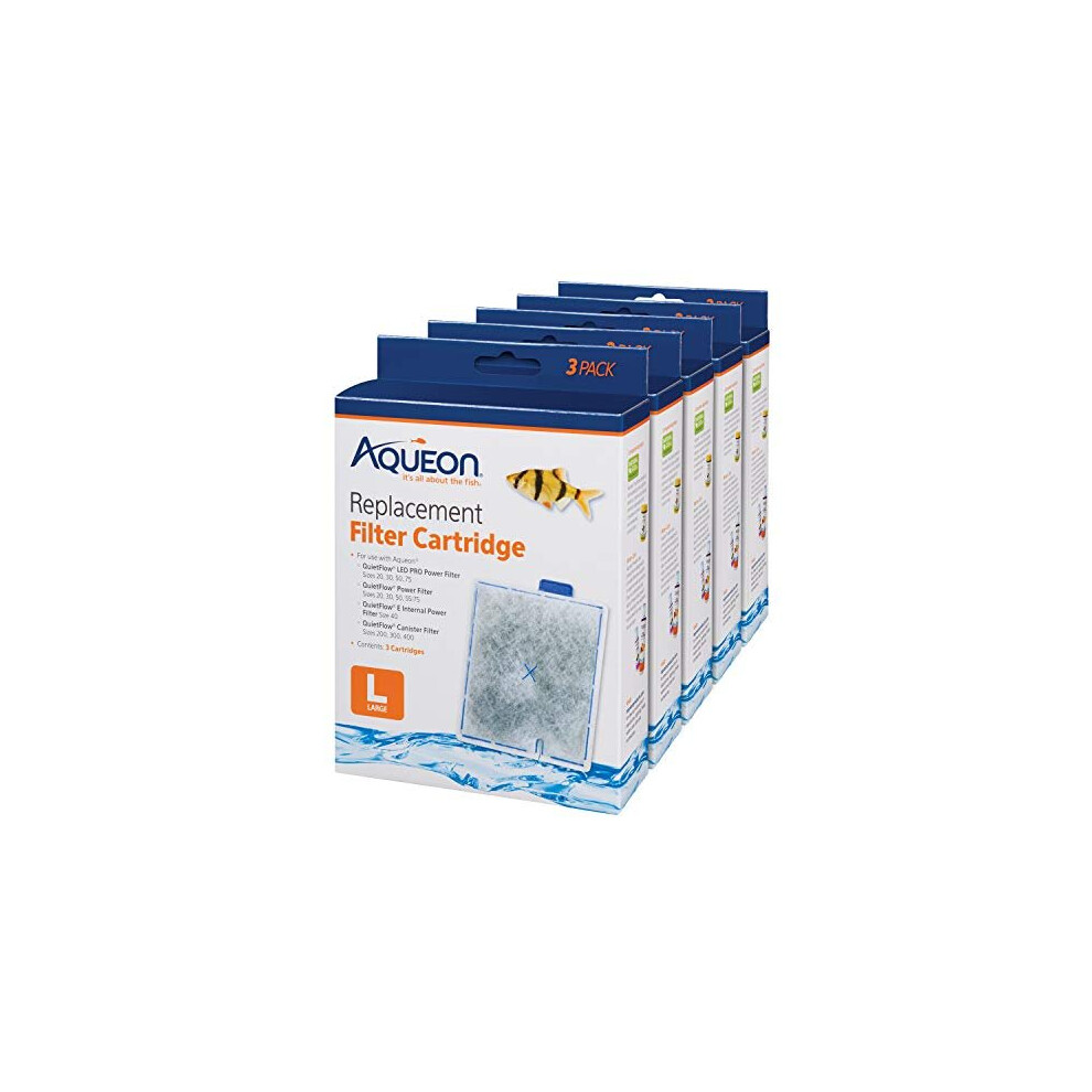 Aqueon Replacement Filter Cartridges Large - 15 pack